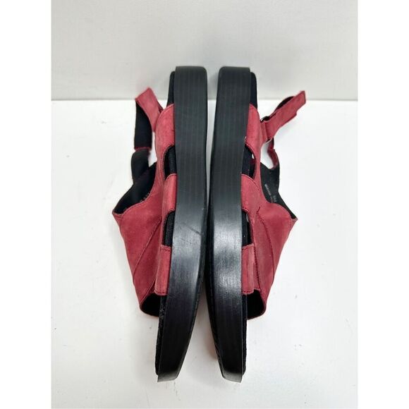 Munro‎ Sandals Womens Size 8 Red Slingback Open Toe Micah Shoes - Picture 8 of 10